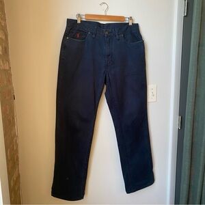 Polo Ralph Lauren Men’s Dark Blue Denim Jeans 100% cotton size L